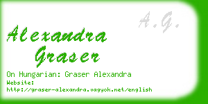 alexandra graser business card
